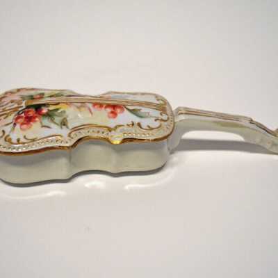 Violin Style Box. Hand Painted China | Martha "Mattie" Waide | Eastport, Maine