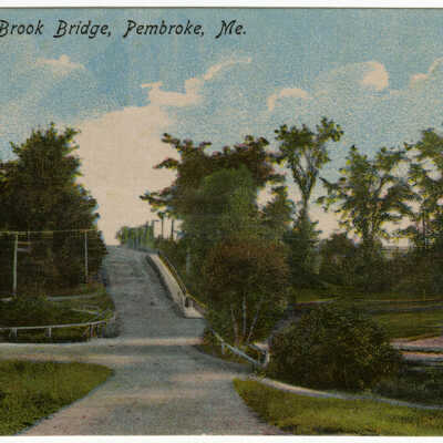 Crow Brook Bridge, Pembroke, Maine | Postcard