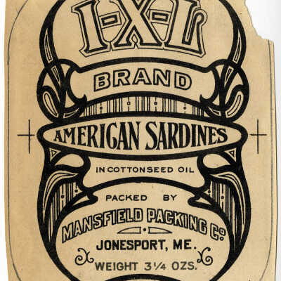 I-X-L Brand. American Sardines in Cottonseed Oil. | [No Artist Defined]