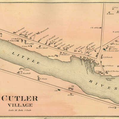 Map of Cutler, 1881