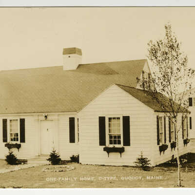 One Family Home, C-Type, Quoddy Village, Eastport, Maine | Postcard