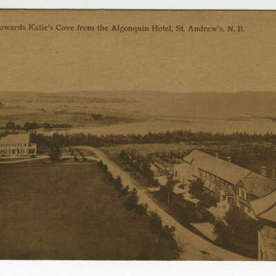 Looking towards Katie's Cove from the Algonquin Hotel, St. Andrews, New Brunswick | Postcard