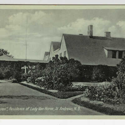 Covenhoven, Residence of Lady Van Horne, Ministers Island, St. Andrews, New Brunswick | Postcard