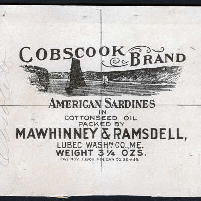 Cobscook Brand. American Sardines in Cottonseed Oil.