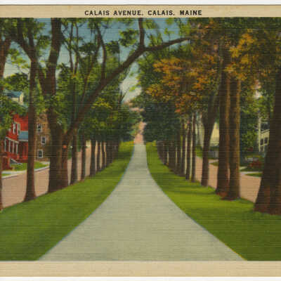 Calais, Maine, Calais Avenue | Postcard