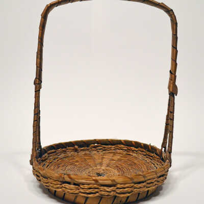 Gathering Basket with Tall Handle [Passamaquoddy] | Unknown Artist