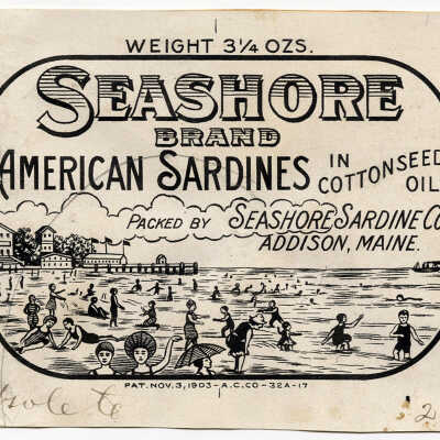 Seashore Brand. American Sardines in Cottonseed Oil. | [No Artist Defined]