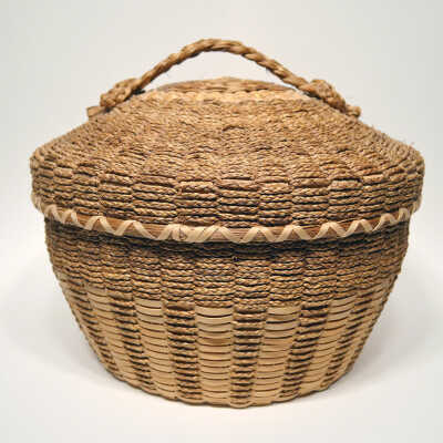 Large Fancy Basket [Passamaquoddy] | Mary Mitchell Gabriel