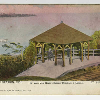 Bar Road Station, CPR, St. Andrews, New Brunswick | Postcard