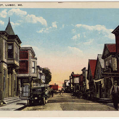 Water Street, Lubec, Maine | Postcard