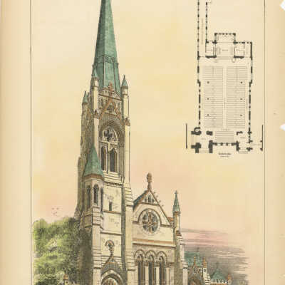 Design for Trinity Church, St. Johns, New Brunswick. | Potter & Robertson [Architects] | 1879