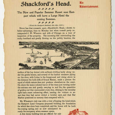 Eastport Land Company, Shackford's Head, Eastport, Maine |