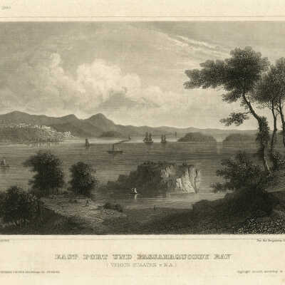 East Port and Passamaquoddy Bay (Verein Staaten v.N.A. ) | Drawn After Nature for the Proprietor Herrmann J. Meyer