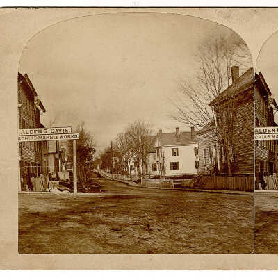 Stereoview of Machias Marble Works, Machias, Maine | [No Artist Defined]
