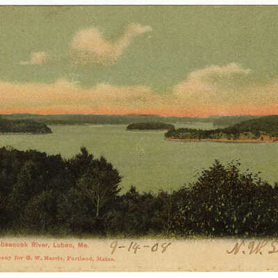 Cobscook River, Lubec, Maine | Postcard