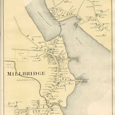 Map of Milbridge, 1881