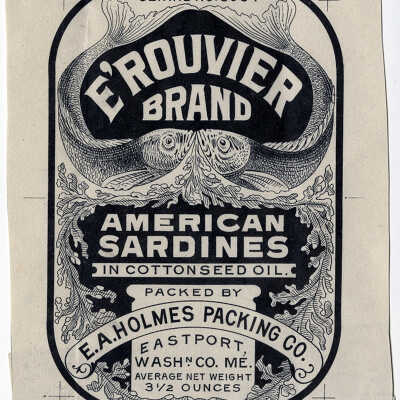 E’rouvier Brand. American Sardines in Cottonseed Oil. | [No Artist Defined]