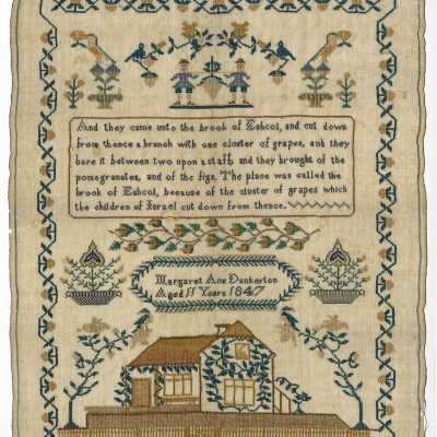 Sampler [Needle Point] | Margaret Ann Dunkerton | 1847 | Eastport, Maine