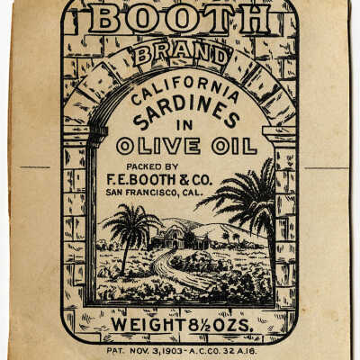 Booth Brand. California Sardines in Olive Oil.