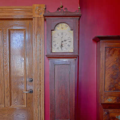 Federal Case Clock | Elm Cottage | C.1825 | Eastport, Maine