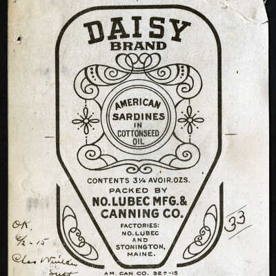Daisy Brand, American Sardines in Cottonseed Oil. | Sardine Label