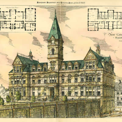 New City Hall, Halifax, Nova Scotia | Edward Elliot, Architect, Halifax | 1887