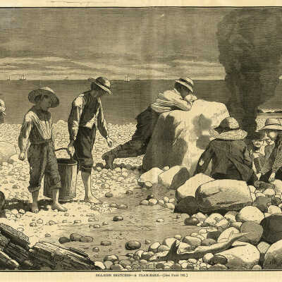 Sea-side Sketches — A Clam-Bake | Winslow Homer