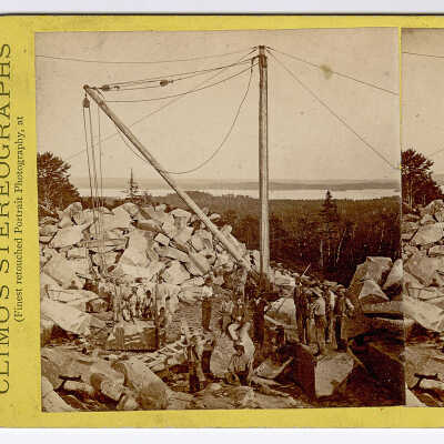 Red Granite Works and Lake Utopia, St. George, New Brunswick | [No Artist Defined]