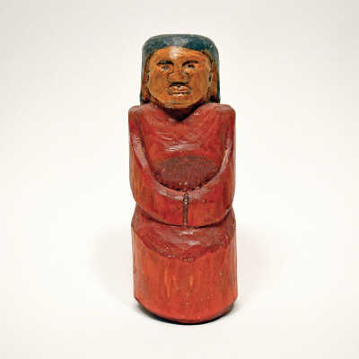 Carved Wooden Female Figure [Passamaquoddy] | Rocky Keezer