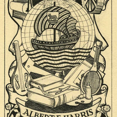 Albert E. Harris - Ex Libris | K.D.E.