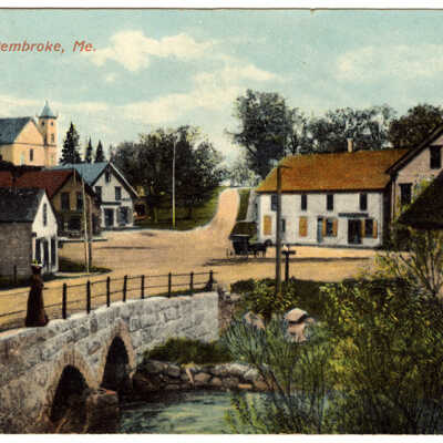 The Corner - Pembroke, Maine | Postcard
