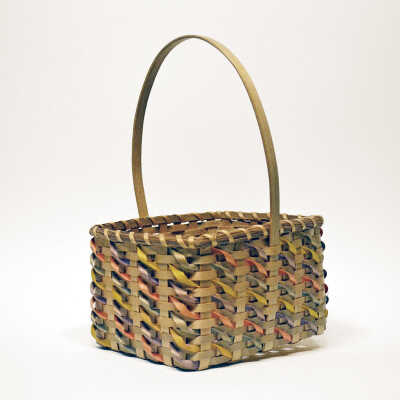 Square basket with handle [Passamaquoddy] | Rocky Keezer