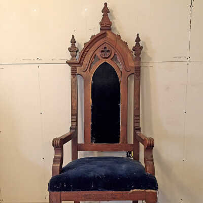 Eastlake Chair, c.1860 | Washington Street Baptist Church | Eastport, Maine