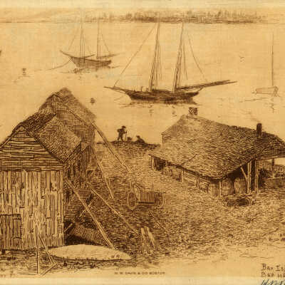 Bar Island Opposite Bar Harbor | H. R. Blaney