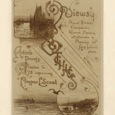 Views of Mount Desert, Campobello, Grand Menan, Holland, Florida and Long Island shore | Prosper Senat