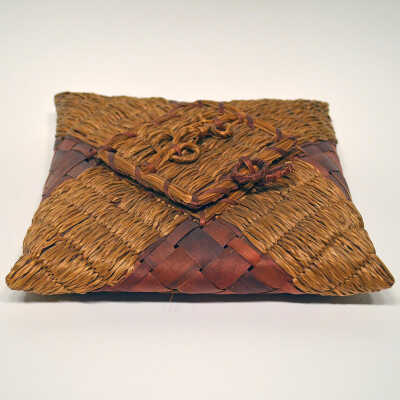 Handkerchief Pillow Basket with Small Square Lid (Passamaquoddy or Penobscot) | Unknown Artist