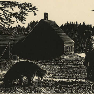 End of the Day | Pauline Winchester Inman | Wood Engraving | 1955