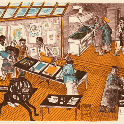 History of Printmaking: Hayter Discovers Viscosity | Warrington Colescott