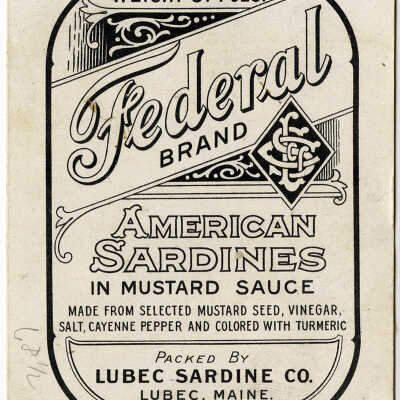 Federal Brand. American Sardines in Mustard Sauce. | [No Artist Defined]