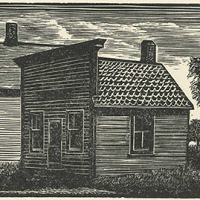 The New Post Office | Pauline Winchester Inman | Wood Engraving | 1949