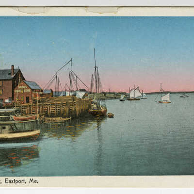 Waterfront, Eastport, Maine | Postcard