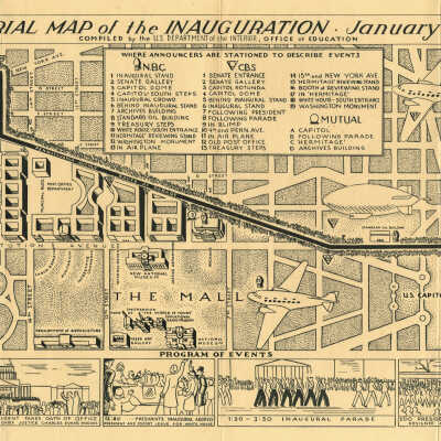 Pictorial Map of the Inauguration, January 20, 1937