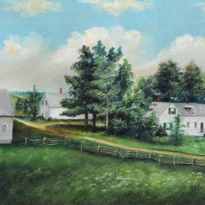 Hersey Farm, Pembroke Maine | Artist Unknown