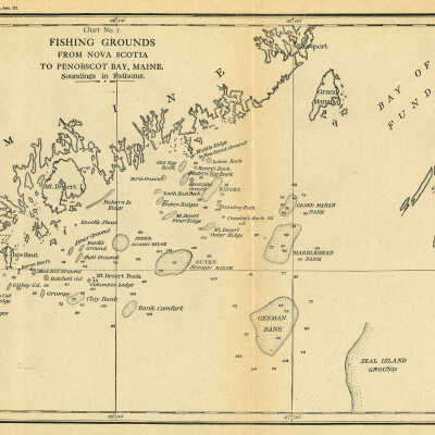 Fishing Grounds from Nova Scotia to Penobscot Bay, Maine
