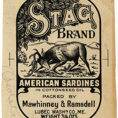 Stag Brand. American Sardines in Cottonseed Oil. | [No Artist Defined]