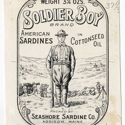Soldier Boy Brand. American Sardines in Cottonseed Oil. | [No Artist Defined]