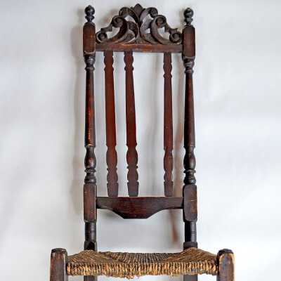 Banister Back Side Chair, c.1710-1735 | Auclair House | Eastport, Maine
