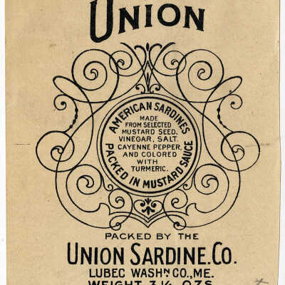 Union. American Sardines Packed in Mustard Sauce. | [No Artist Defined]