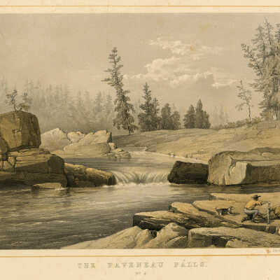 The Paveneau Falls, #4 [New Brunswick] | F. Jones Lithographer