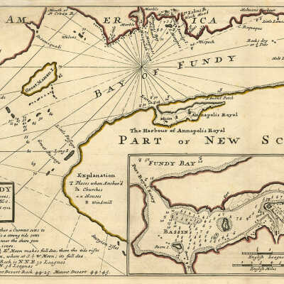 A Description of the Bay of Fundy | Herman Moll and Nathaniel Blockmore